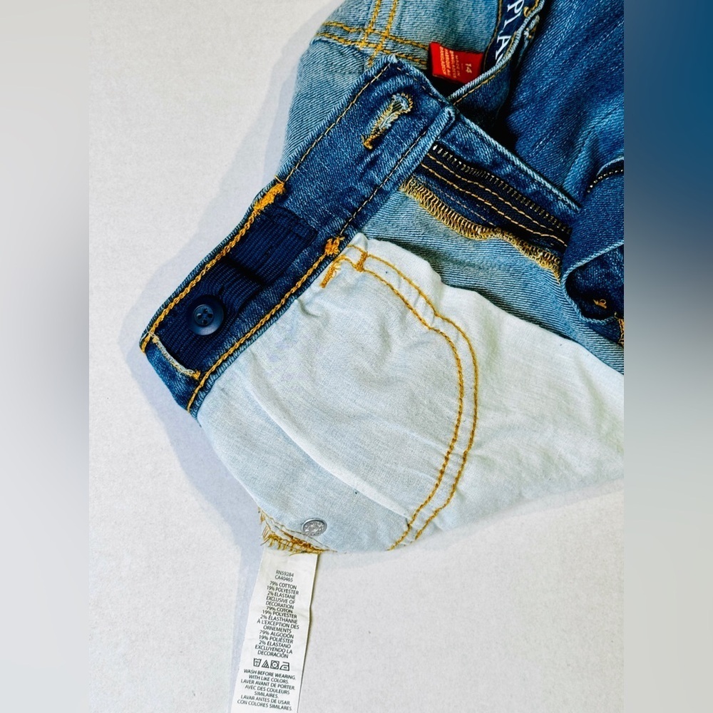 Children’s Place Blue Denim Jeans Stretch Skinny Etroit Youth Size 14 like new! - Picture 12 of 14
